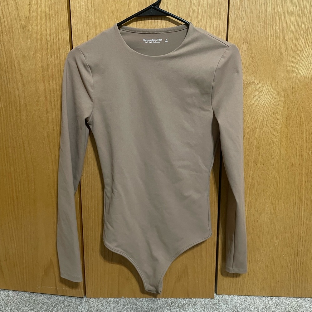 Abercrombie & Fitch Brown Long Sleeve Bodysuit